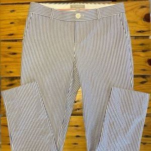 Banana Republic Seersucker Martin Fit Pant, size 0